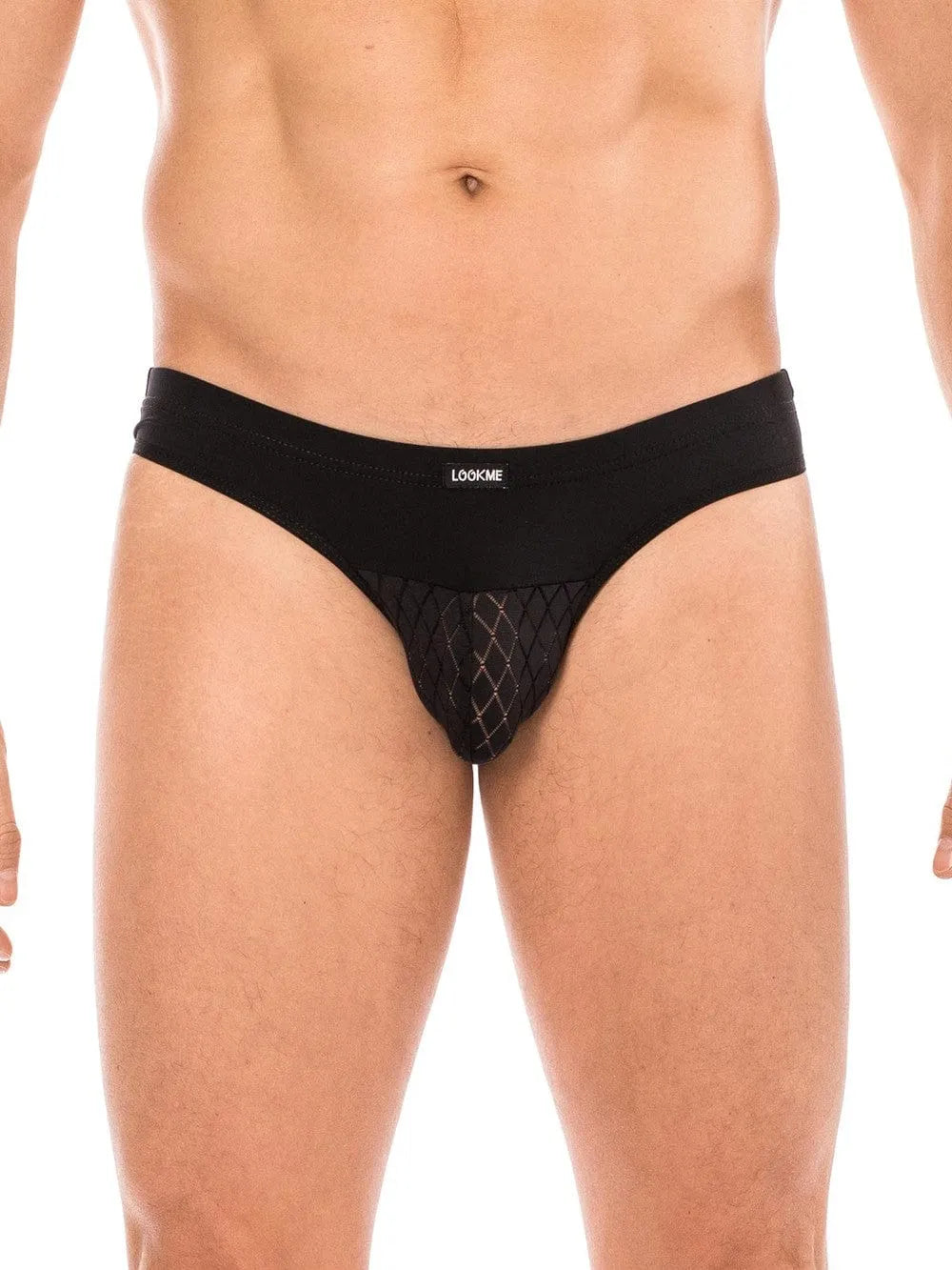 Slip Noir Ajouré Ceinture Large Lookme