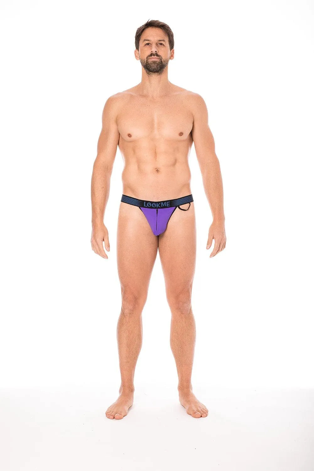 Slip Violet Échancré Confort Look Me