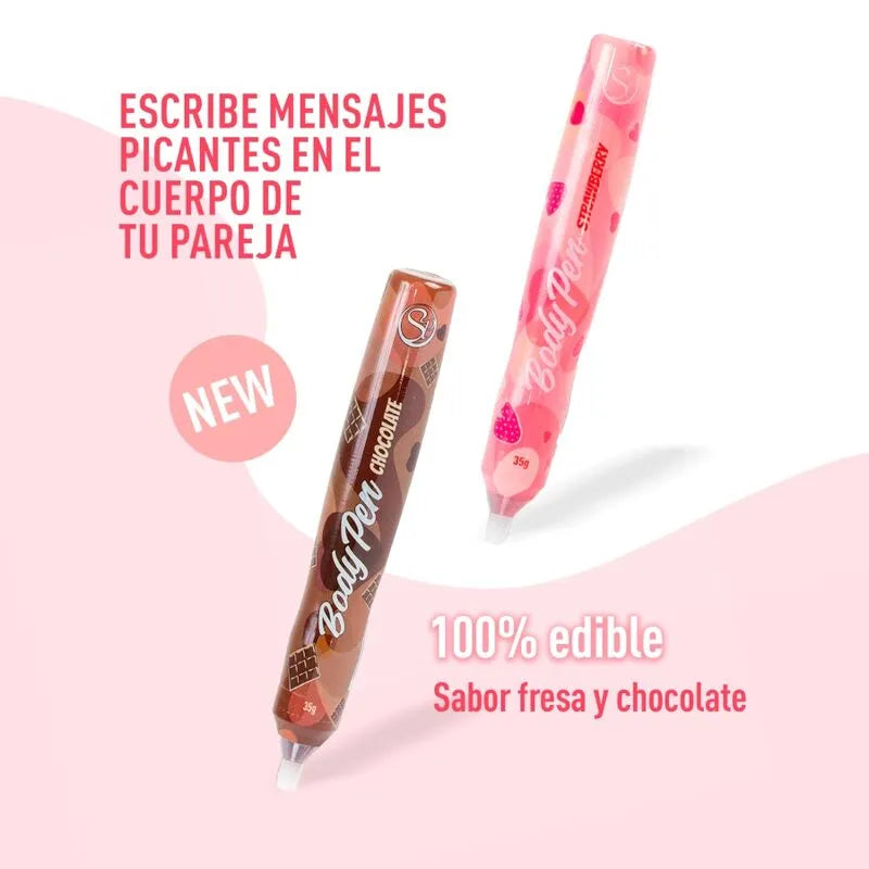 Stylo Body Painting Comestible Fraise Secret Play