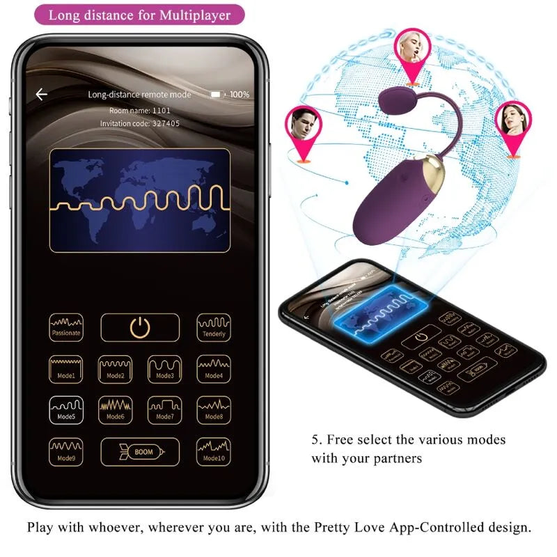 Œuf Vibrant Bluetooth Pour Couples