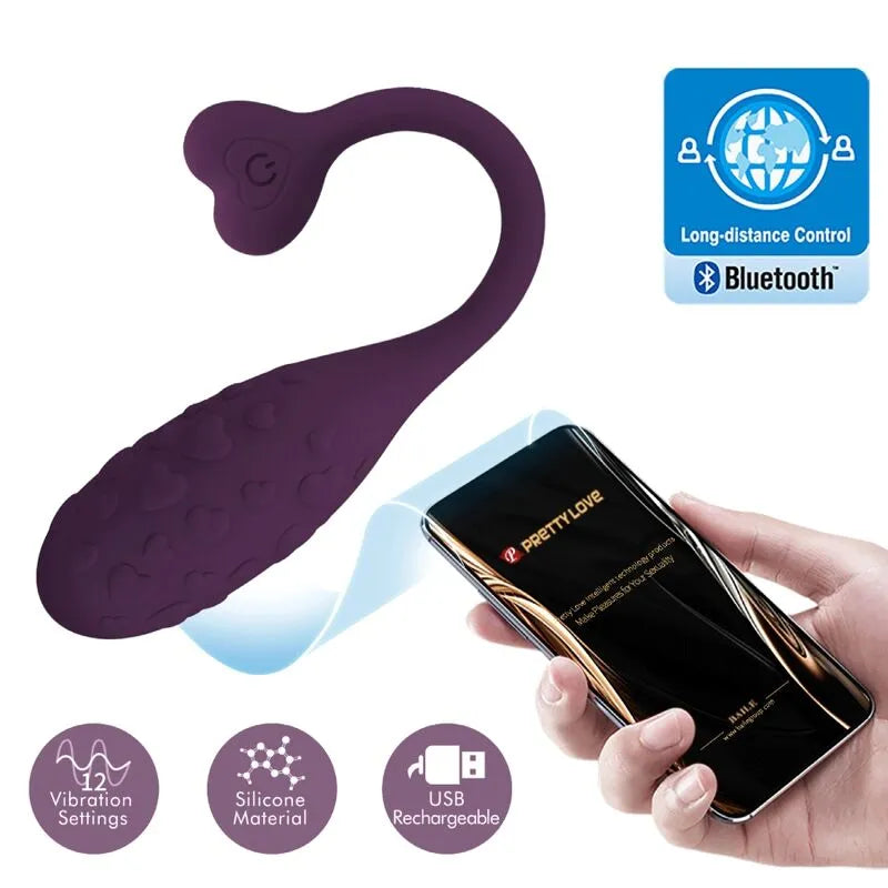 Œuf Vibrant Lilas Télécommandé Par Application