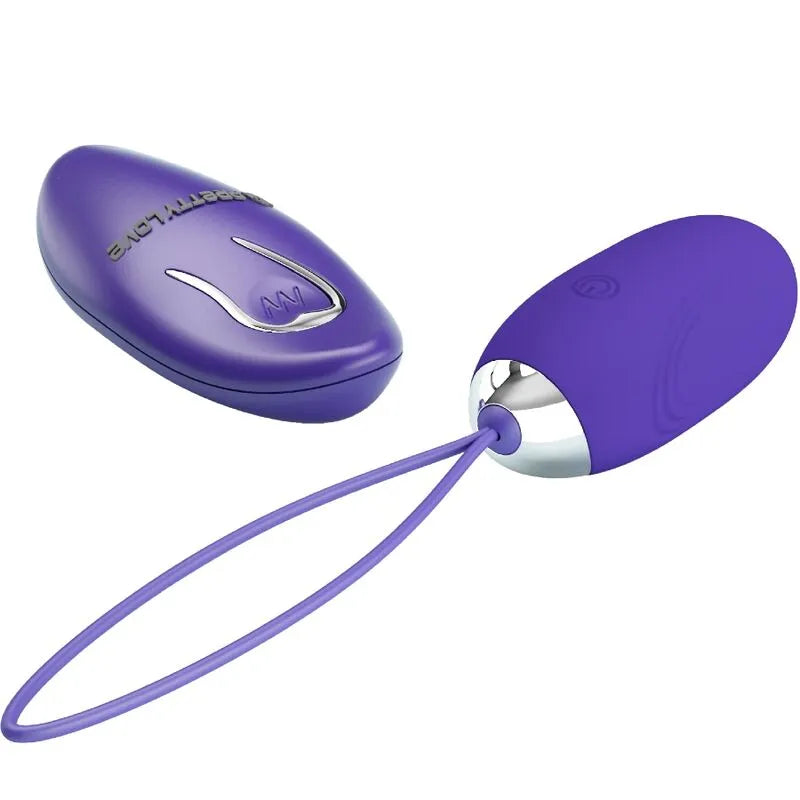 Œuf Vibrant Télécommandé Violet 12 Vibrations