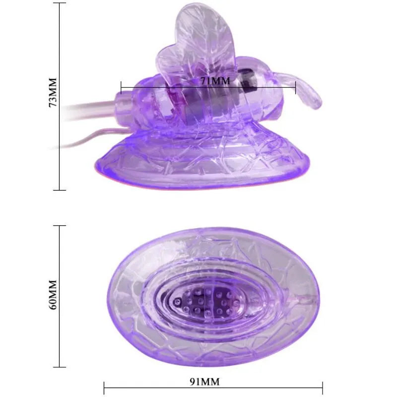 Vibromasseur Papillon Stimulation Clitoridienne Lilas