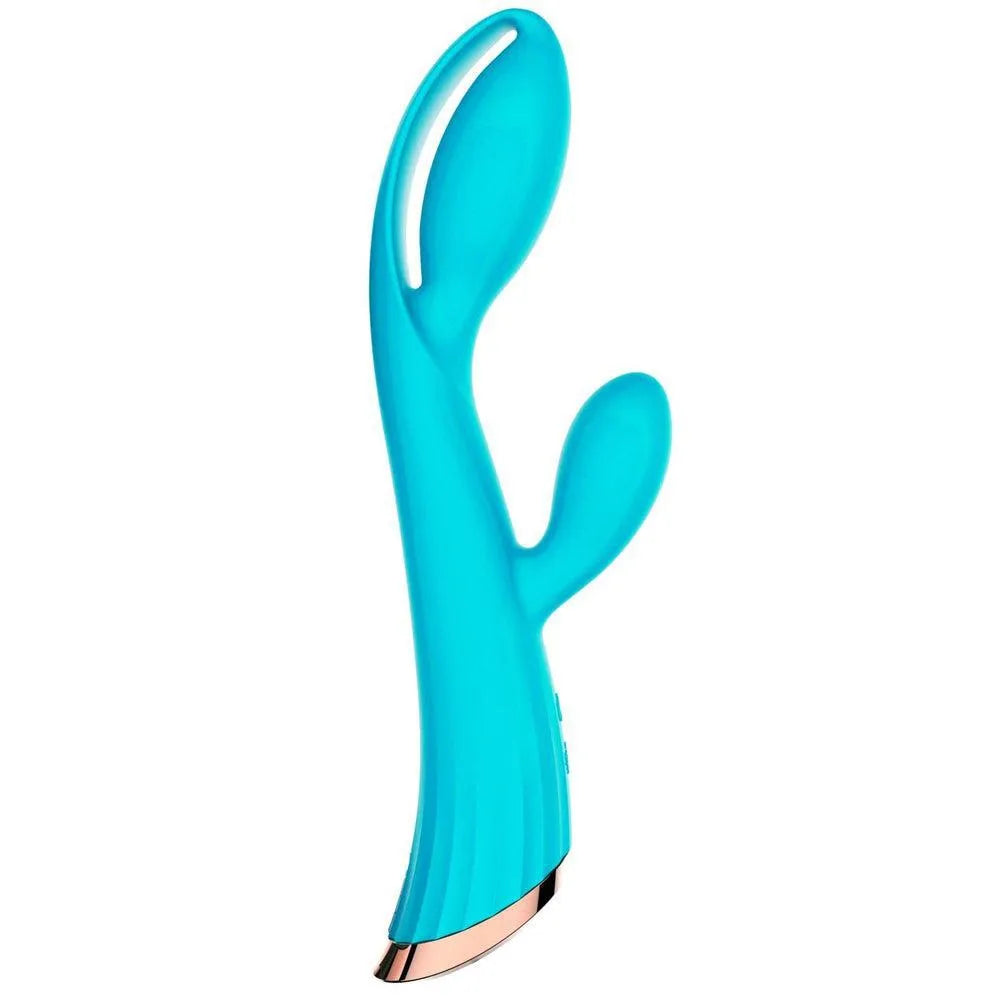 Vibromasseur Rabbit Bleu Chauffant 9 Modes