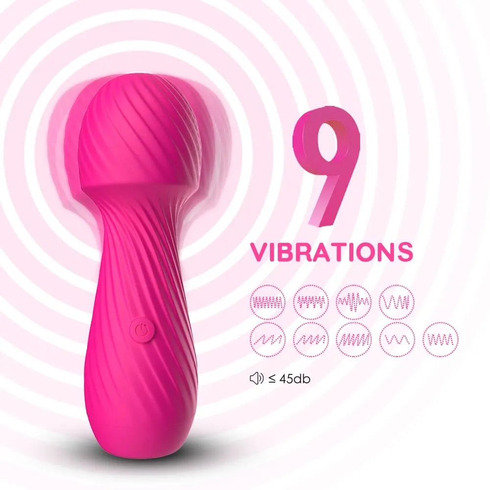 Vibromasseur Wand Rose Ergonomique Rechargeable