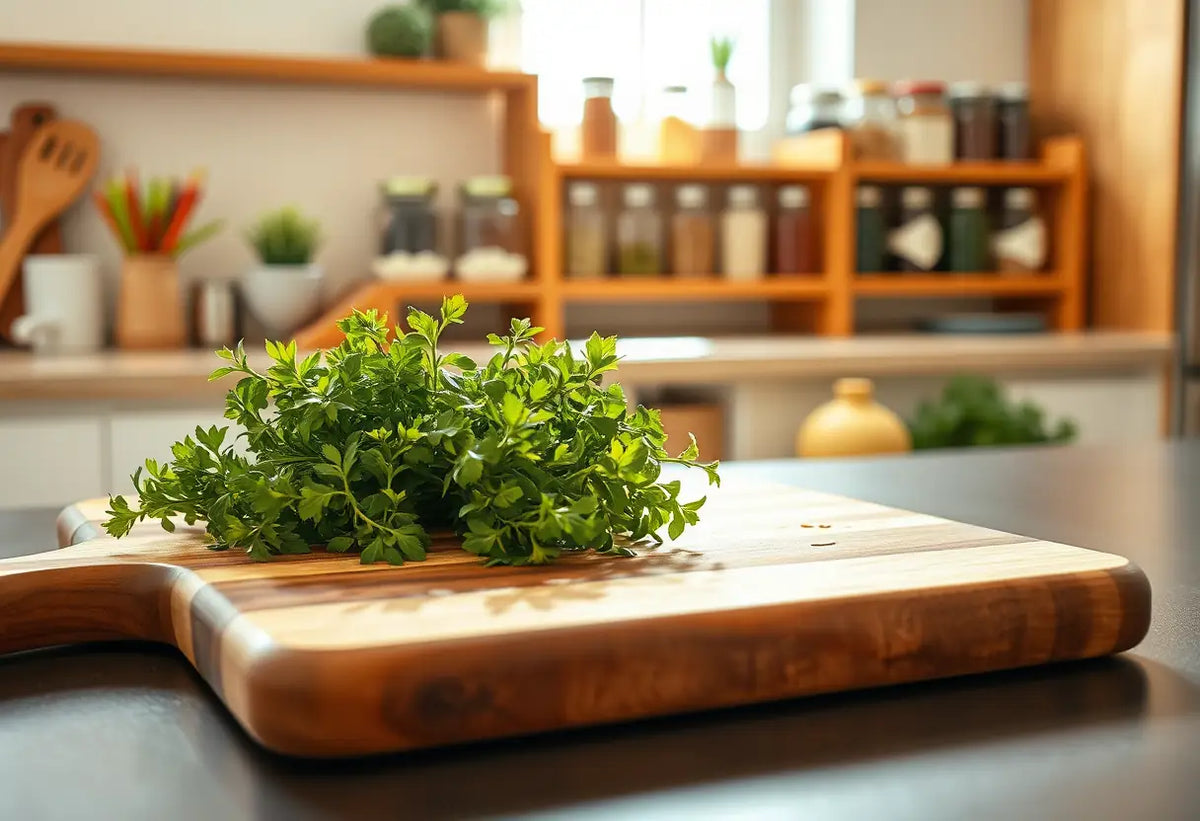 Une cuisine avec des herbes fraîches pour une alimentation saine et une meilleure libido