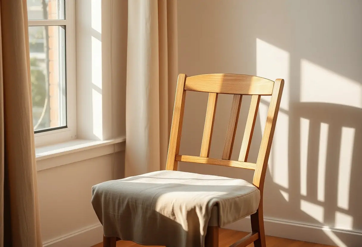 Un fauteuil de relaxation recouvert de tissu dans une pièce de thérapie