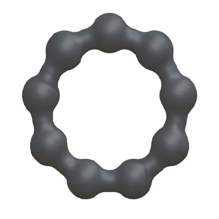anneau pénien réglable silicone noir prolongation érection retardement éjaculation sensations intenses durables flexible confort taille unique ajustement personnalisé