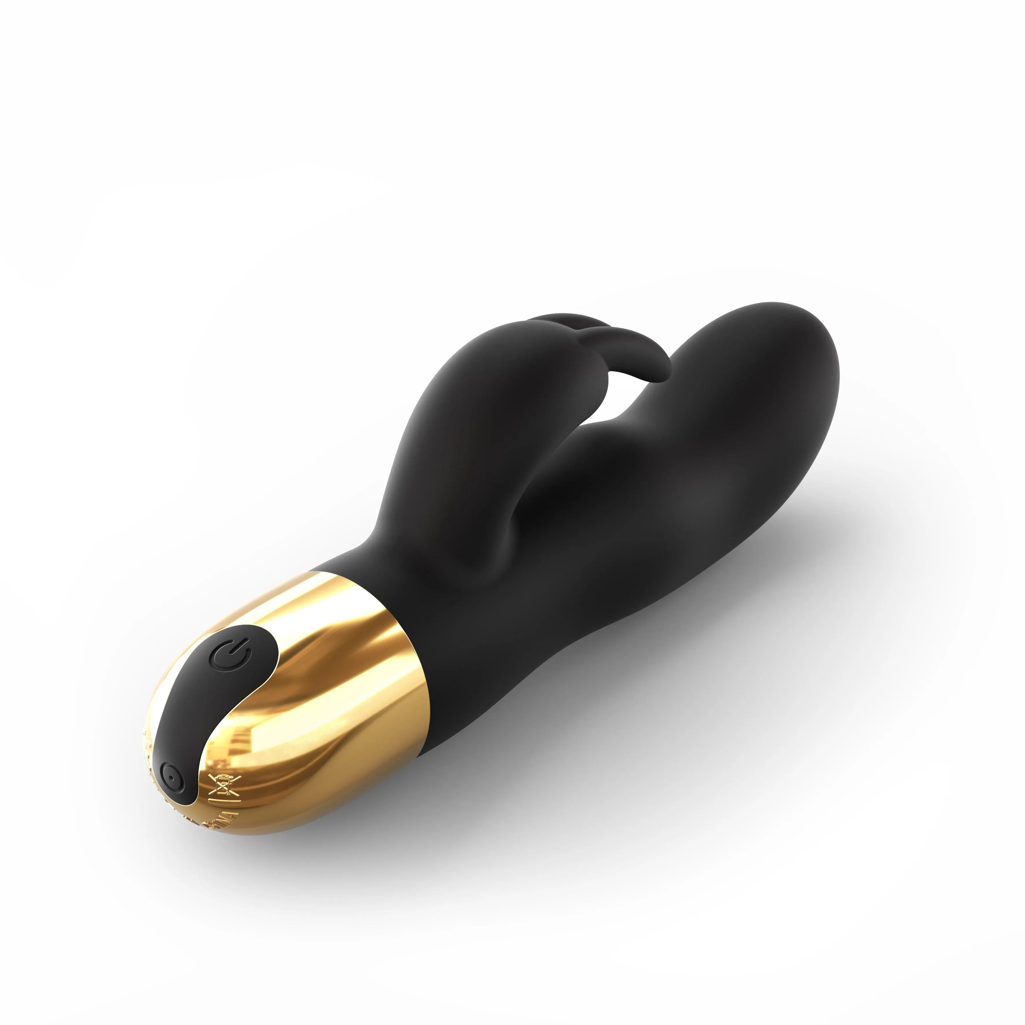 Vibromasseur rabbit chic noir or stimulation point G clitoris 7 vitesses