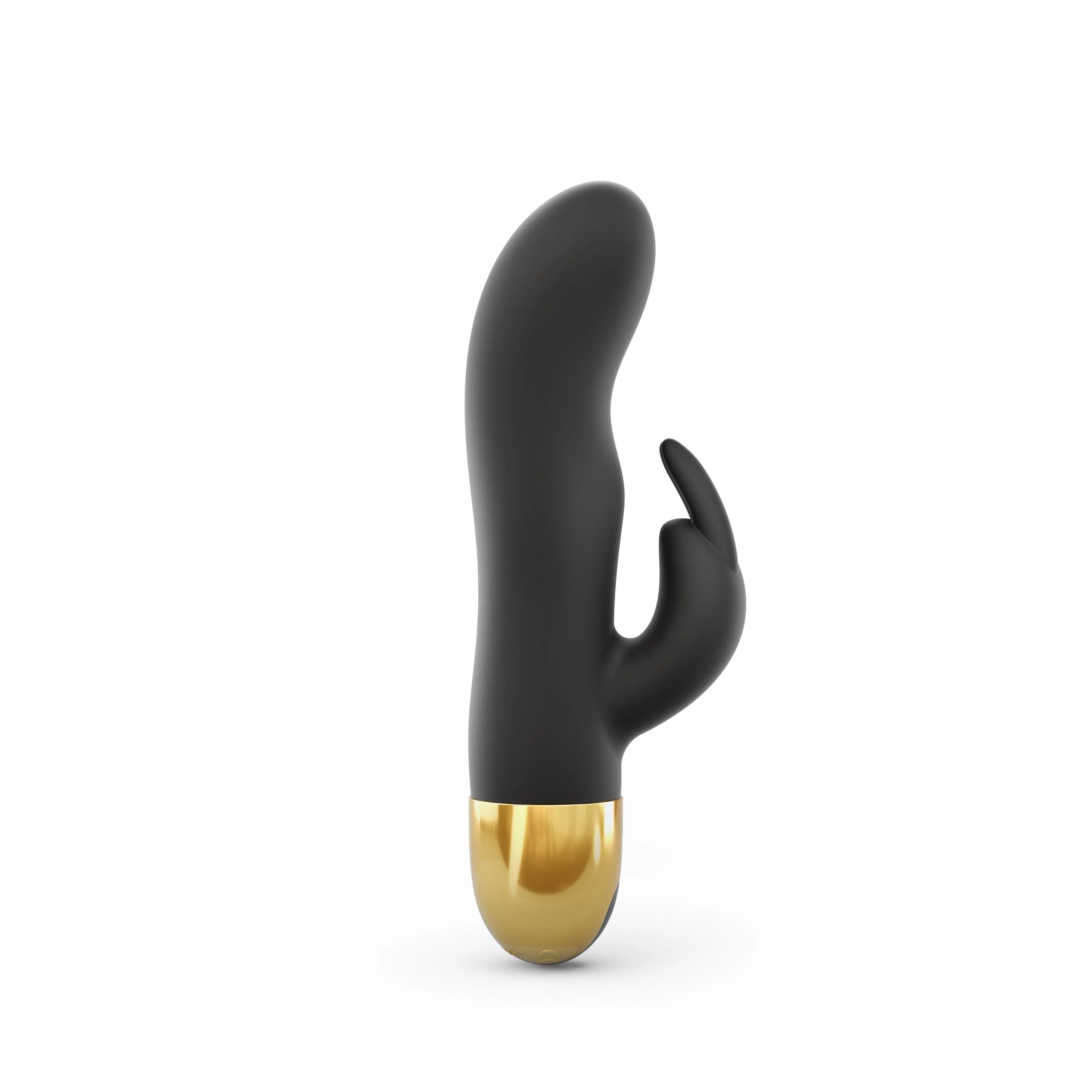 Vibromasseur rabbit chic noir or stimulation point G clitoris 7 vitesses