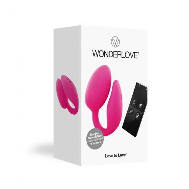 Wonderlove oeuf vibrant télécommandé silicone stimulation clitoridienne point G waterproof couple