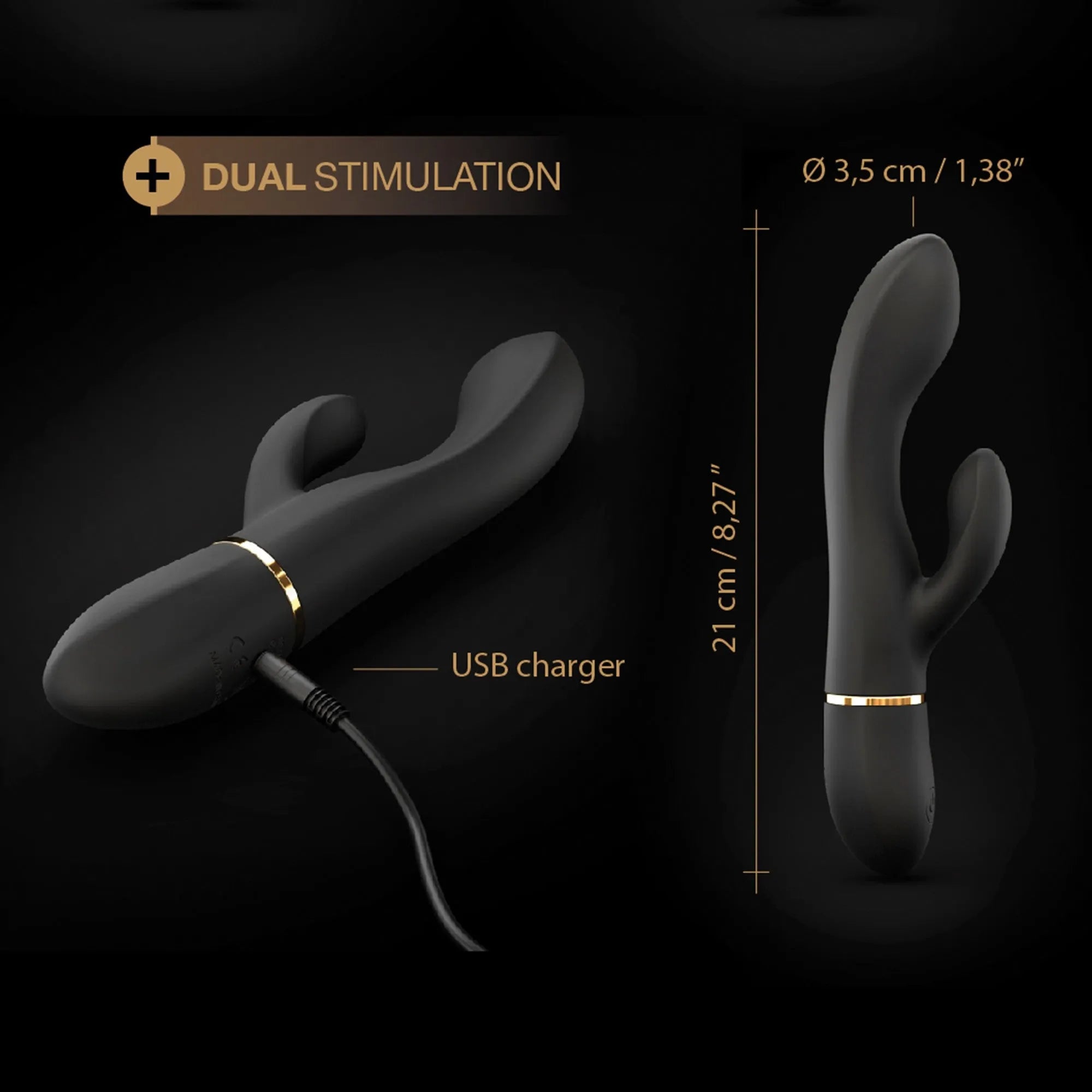 Vibromasseur puissant Glam Rabbit stimulation point G clitoris silicone waterproof