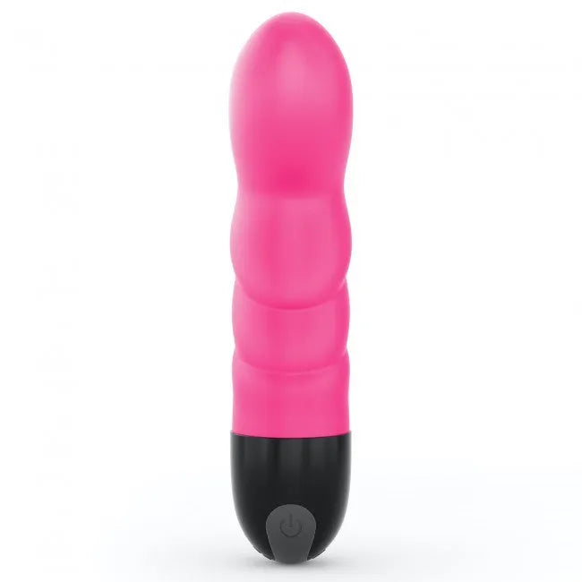 Vibromasseur stimulation point G silicone waterproof rechargeable 10 modes rose