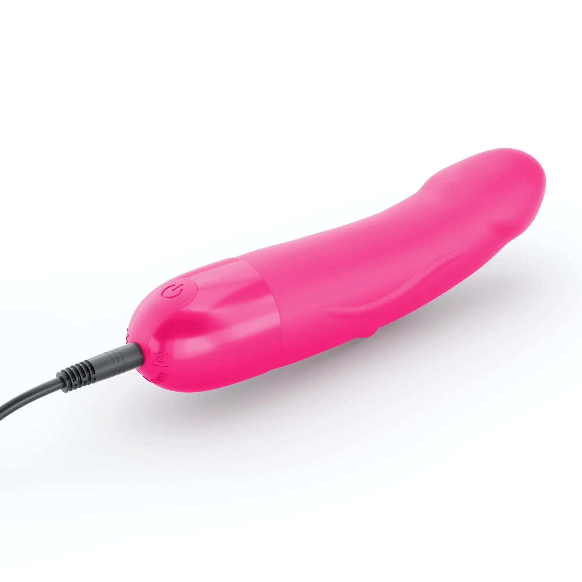 Vibromasseur silicone rechargeable waterproof 10 modes vibrations magenta 16 cm
