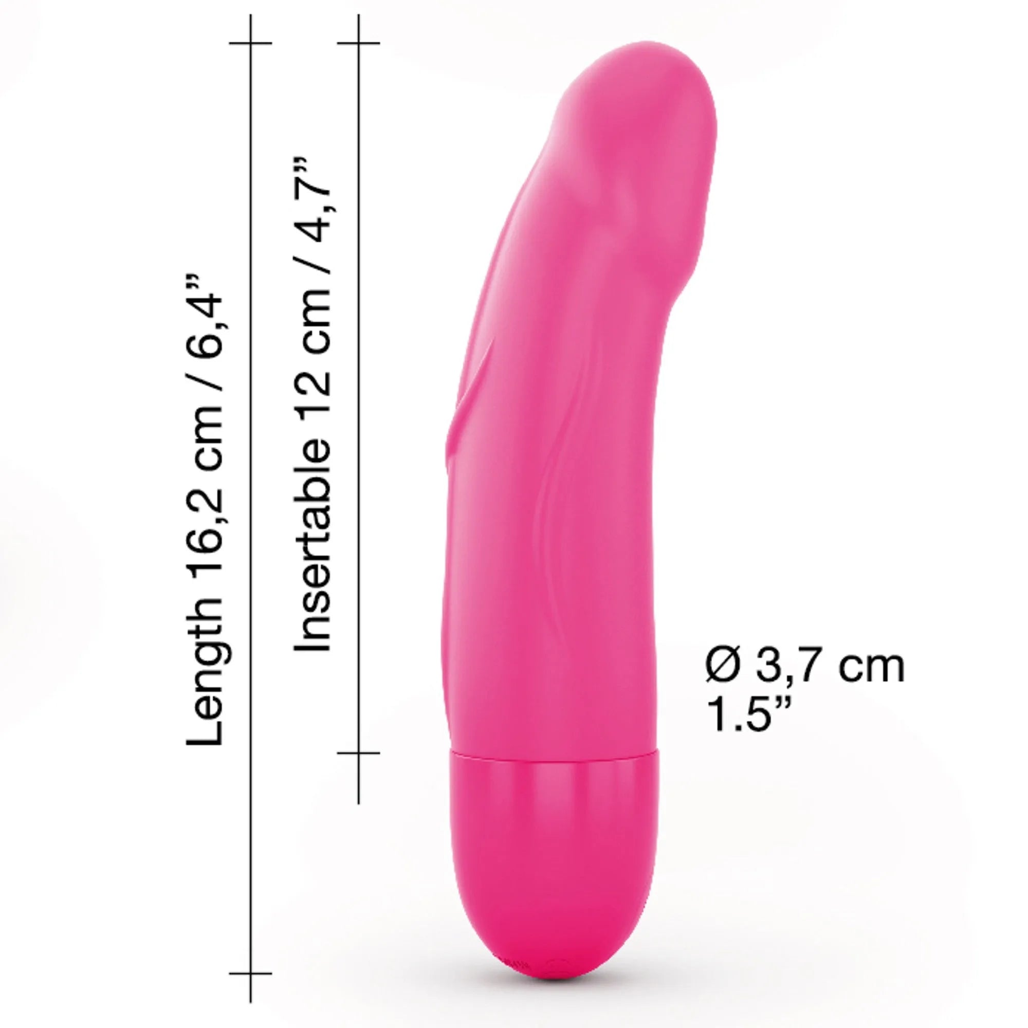 Vibromasseur silicone rechargeable waterproof 10 modes vibrations magenta 16 cm