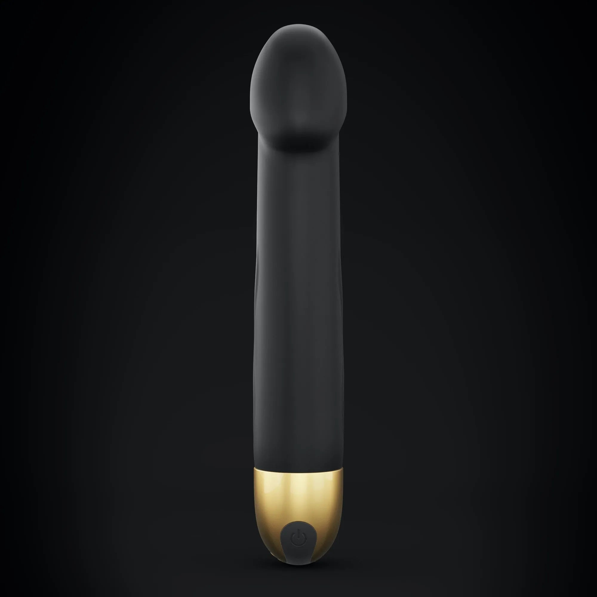 Vibromasseur gonflant ergonomique silicone noir or 10 modes vibrations