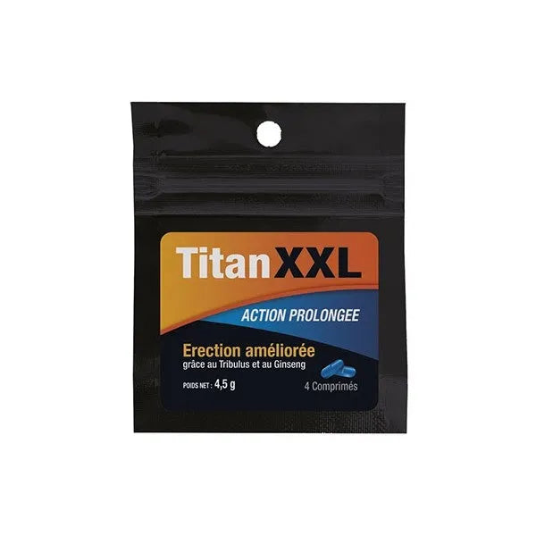 Booster libido longue durée Tribulus Ginseng Mélilot Piper Titan XXL Homme