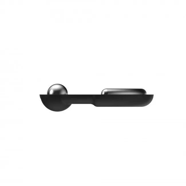 Anneau pénien silicone noir Dorcel, design ergonomique, points métalliques, stimulation érection, diamètre 6cm.