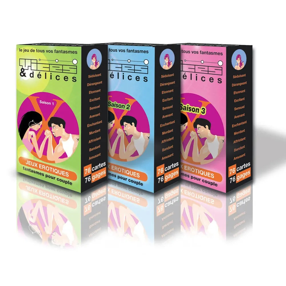 jeu cartes érotiques couples défis complicité plaisir sensualité coquin audacieux trois niveaux difficulté variés compact portable soirée intime