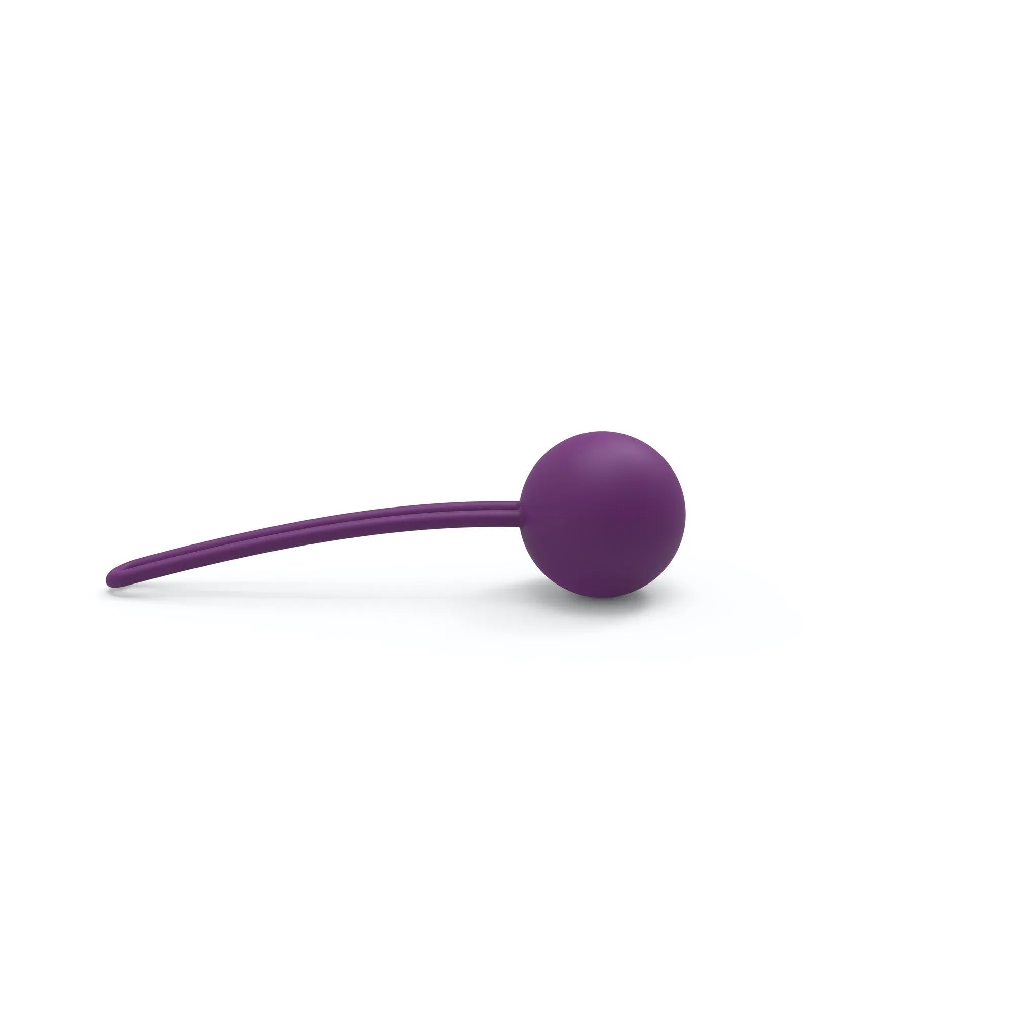 Boules de Geisha violettes en silicone, ergonomiques, pour entraînement périnée, étanches et discrètes.