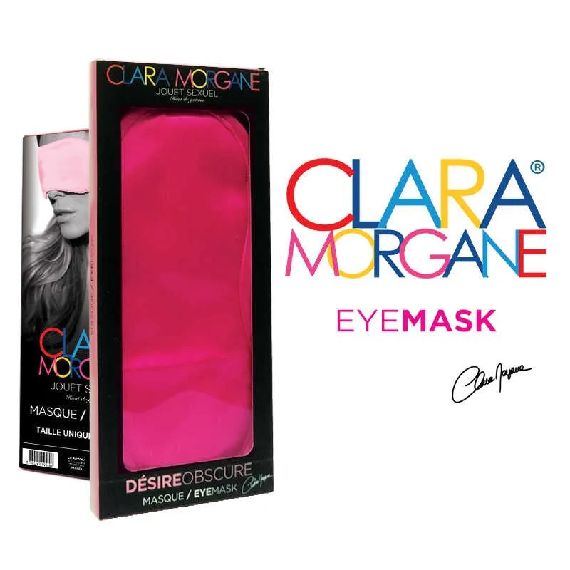 Masque Clara Morgane - Élégance rose pour bien-être intime détente relaxation sommeil masque yeux doux confort