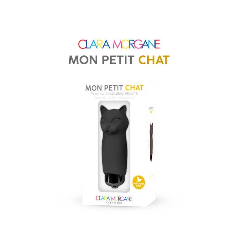 mini vibromasseur clitoridien étanche dix modes noir compact élégant silicone plastique sans phtalates portable discret pilesLR44 Clara Morgane