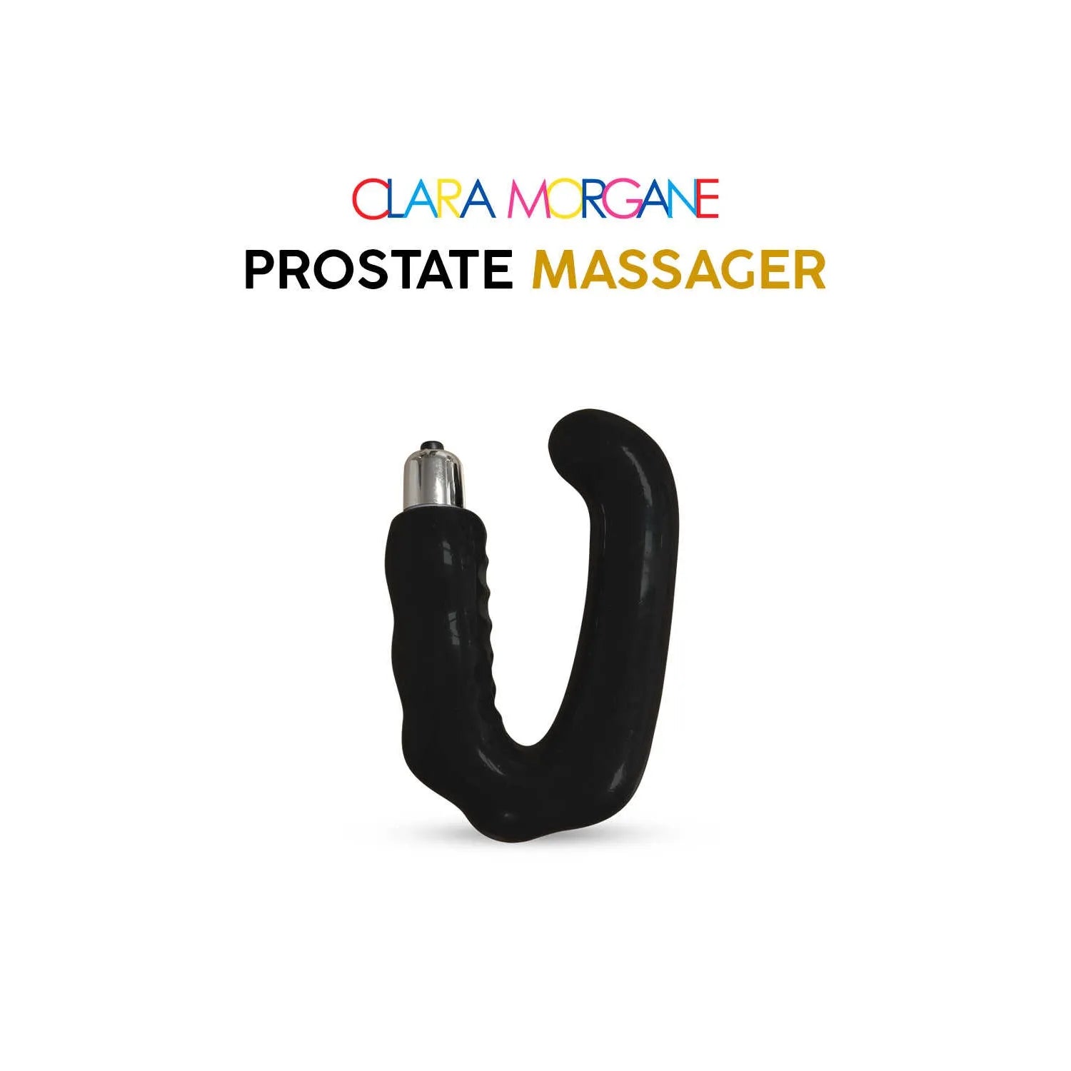Stimulateur prostate vibrant silicone noir waterproof hommes couples usage anal