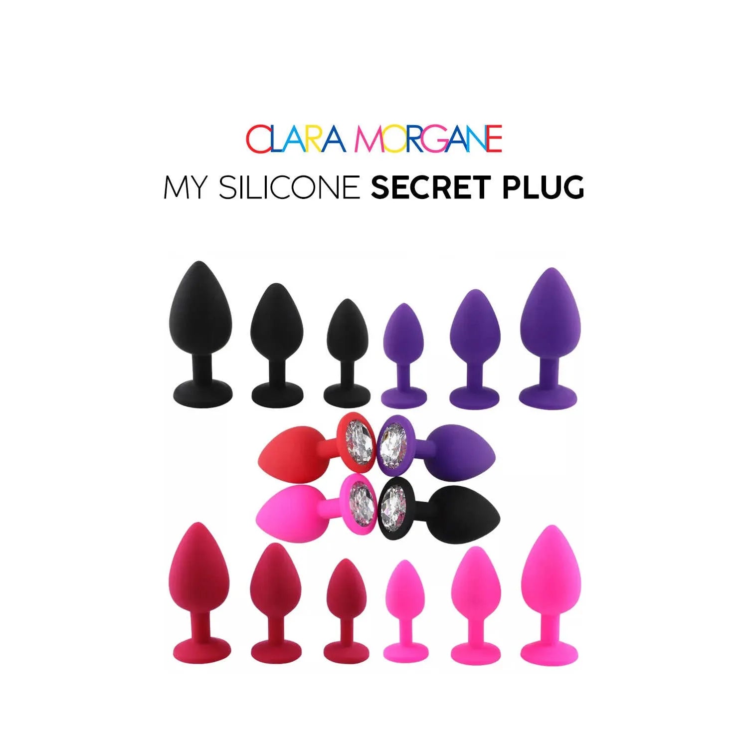 Plug anal silicone noir taille small medium large discret confort