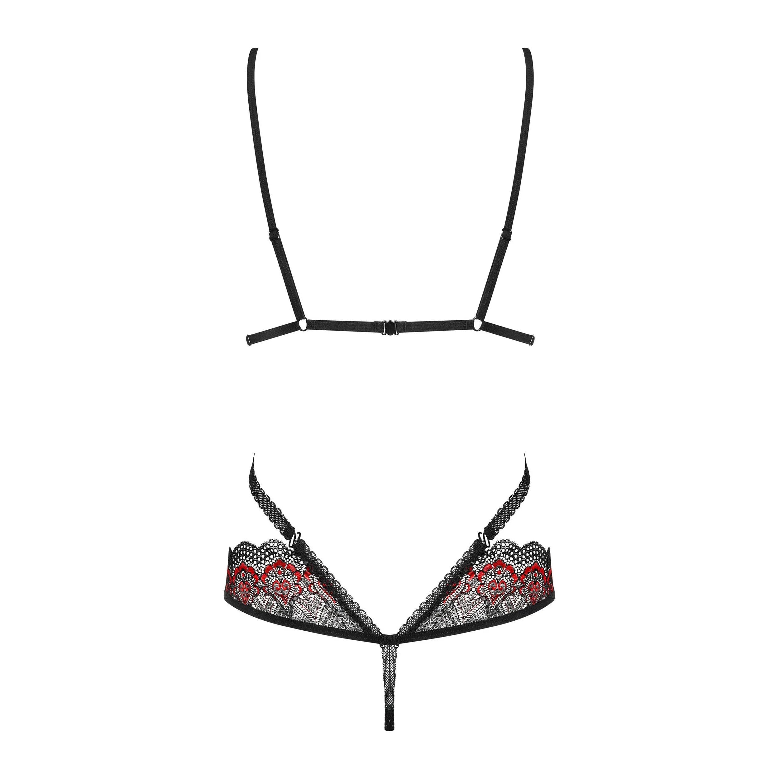 Body dentelle noir rouge, sangles ajustables, décoratives, élégant, raffiné, confort, maintien, polyamide élasthanne.