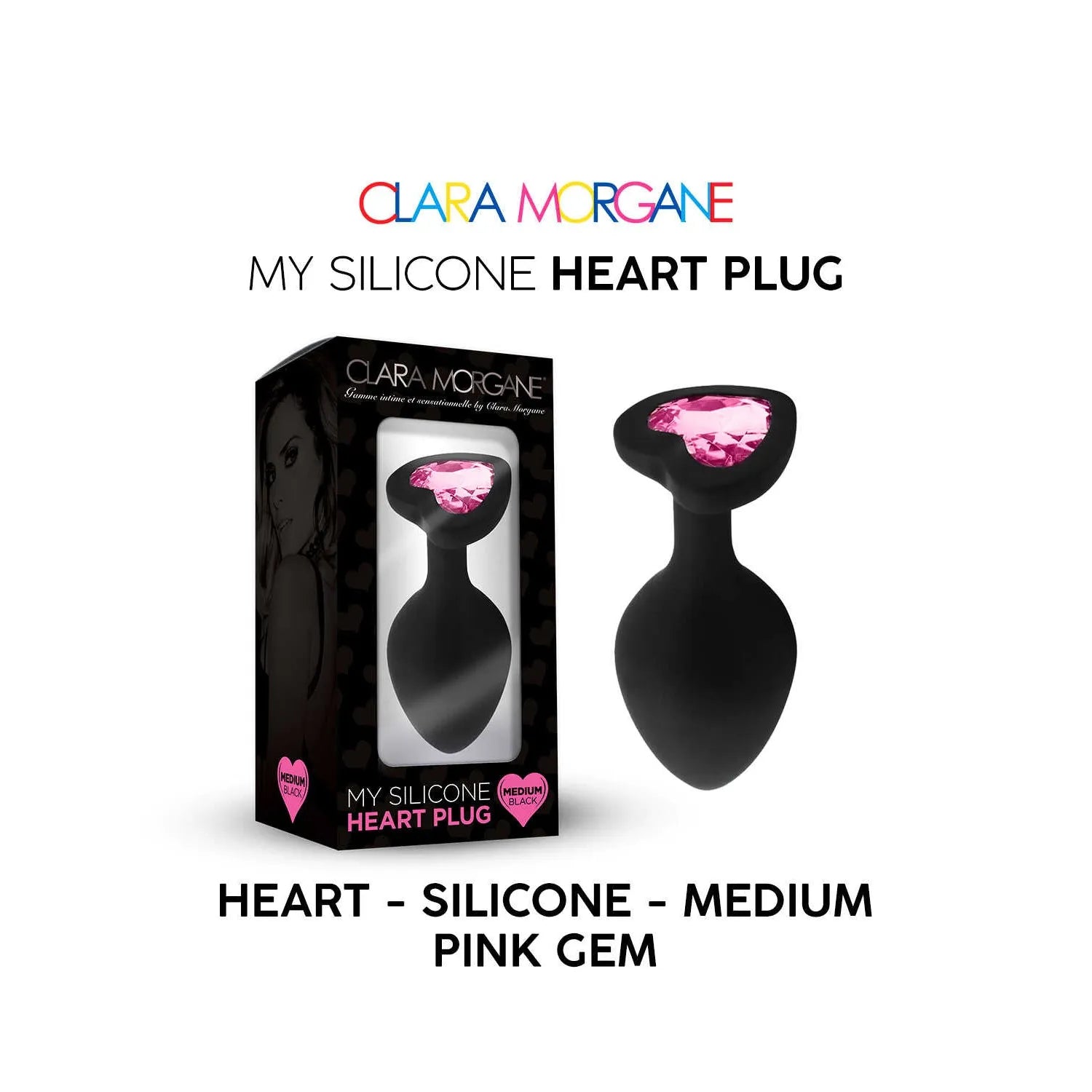 silicone doux hypoallergénique ergonomique confortable coeur forme bijou intime gemme rose lisse nettoyable petit moyen grand
