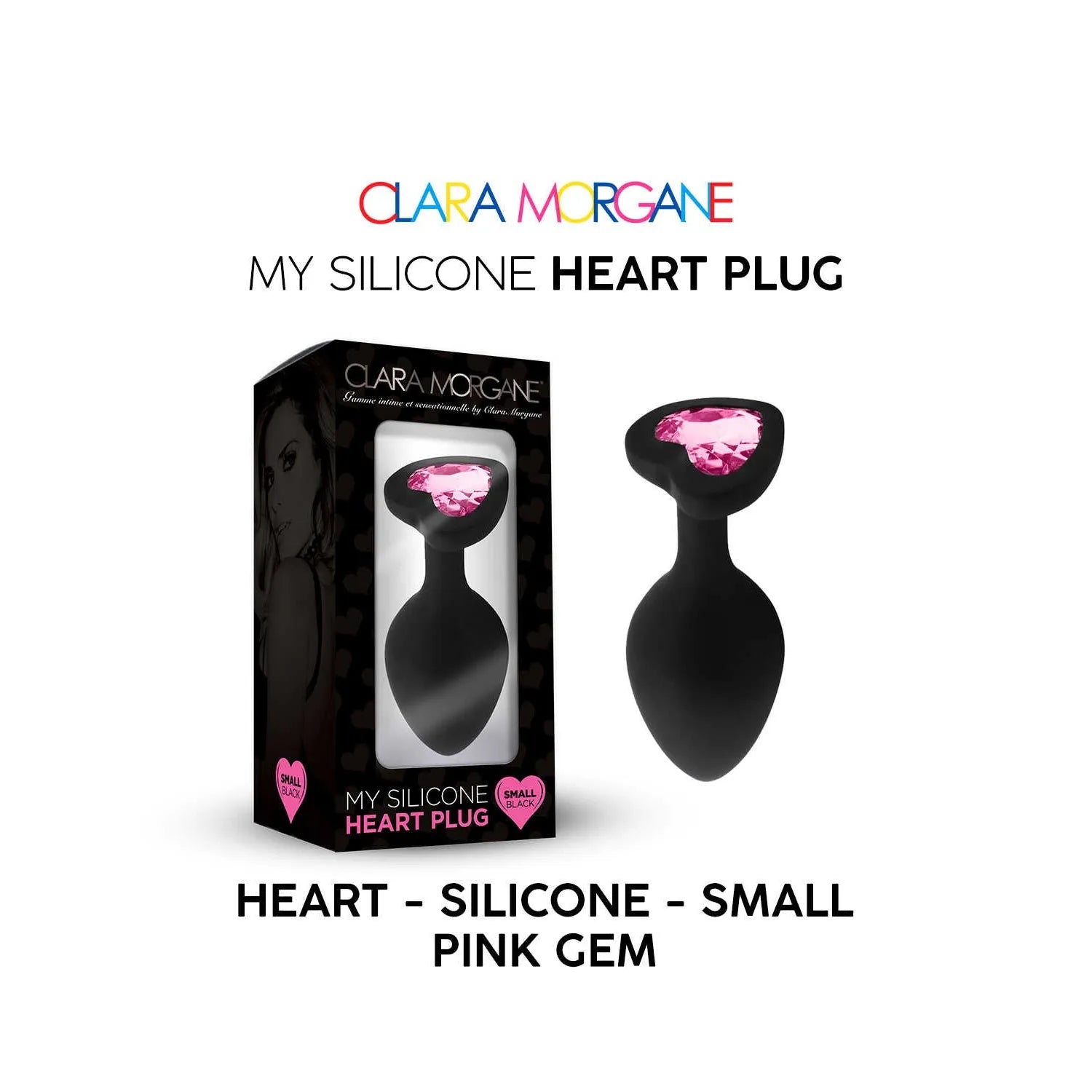 silicone doux hypoallergénique ergonomique confortable coeur forme bijou intime gemme rose lisse nettoyable petit moyen grand