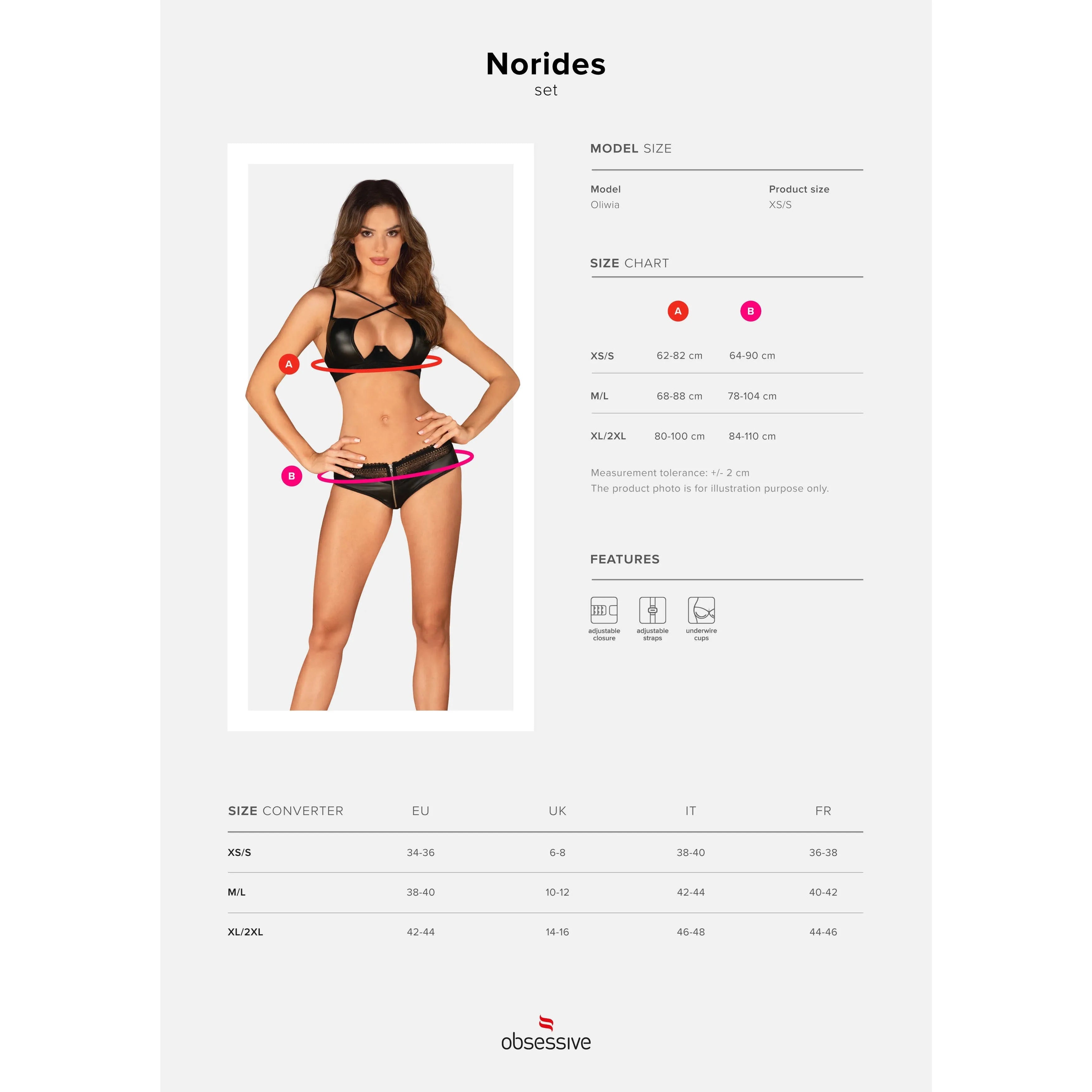 Ensemble lingerie noire dentelle avec soutien-gorge à armatures et culotte, pendentif argent, bretelles ajustables.