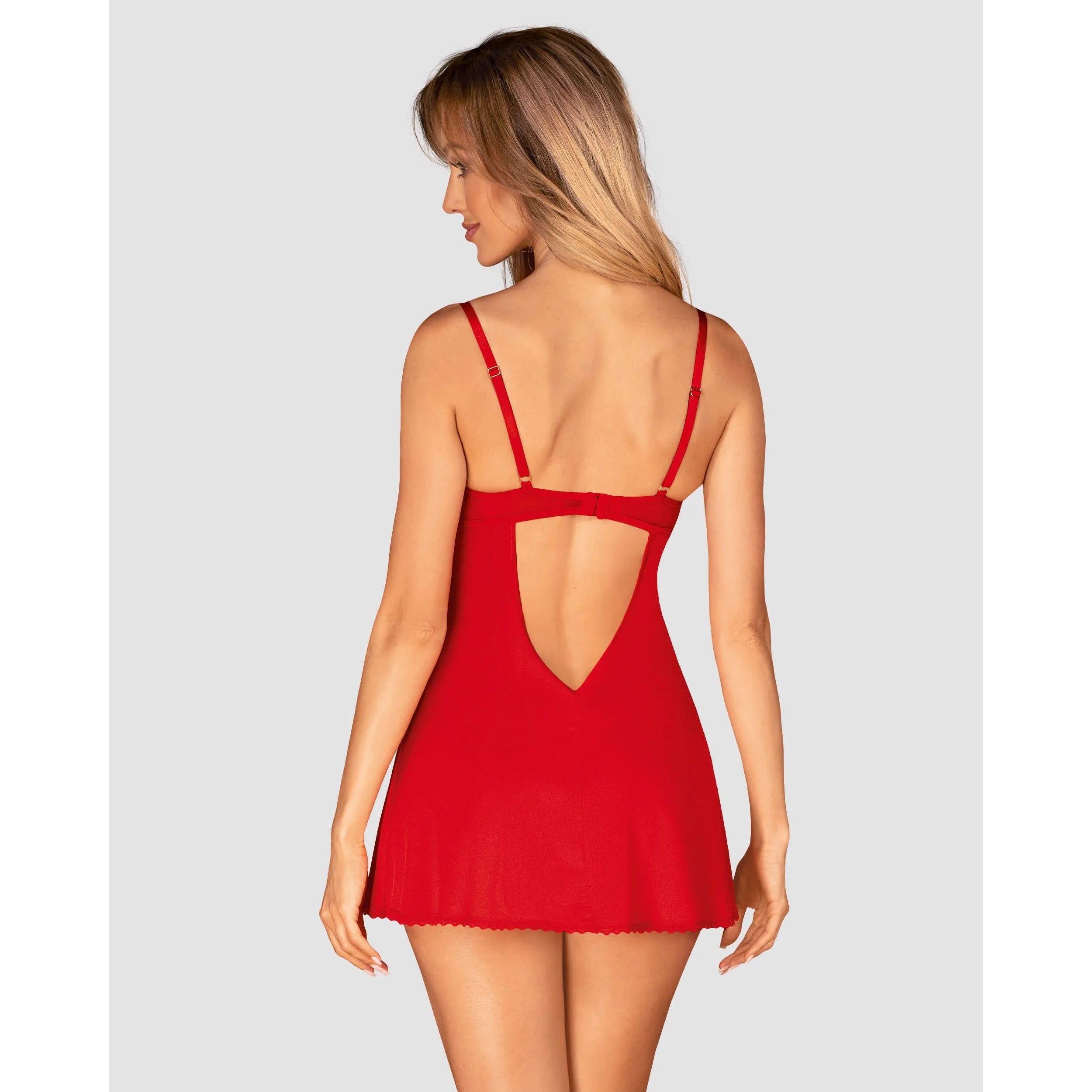 nuisette rouge dentelle empiècements bonnets rembourrés armatures maintien bretelles réglables fermeture multipositions tissu élastique polyamide élasthanne glamour confortable