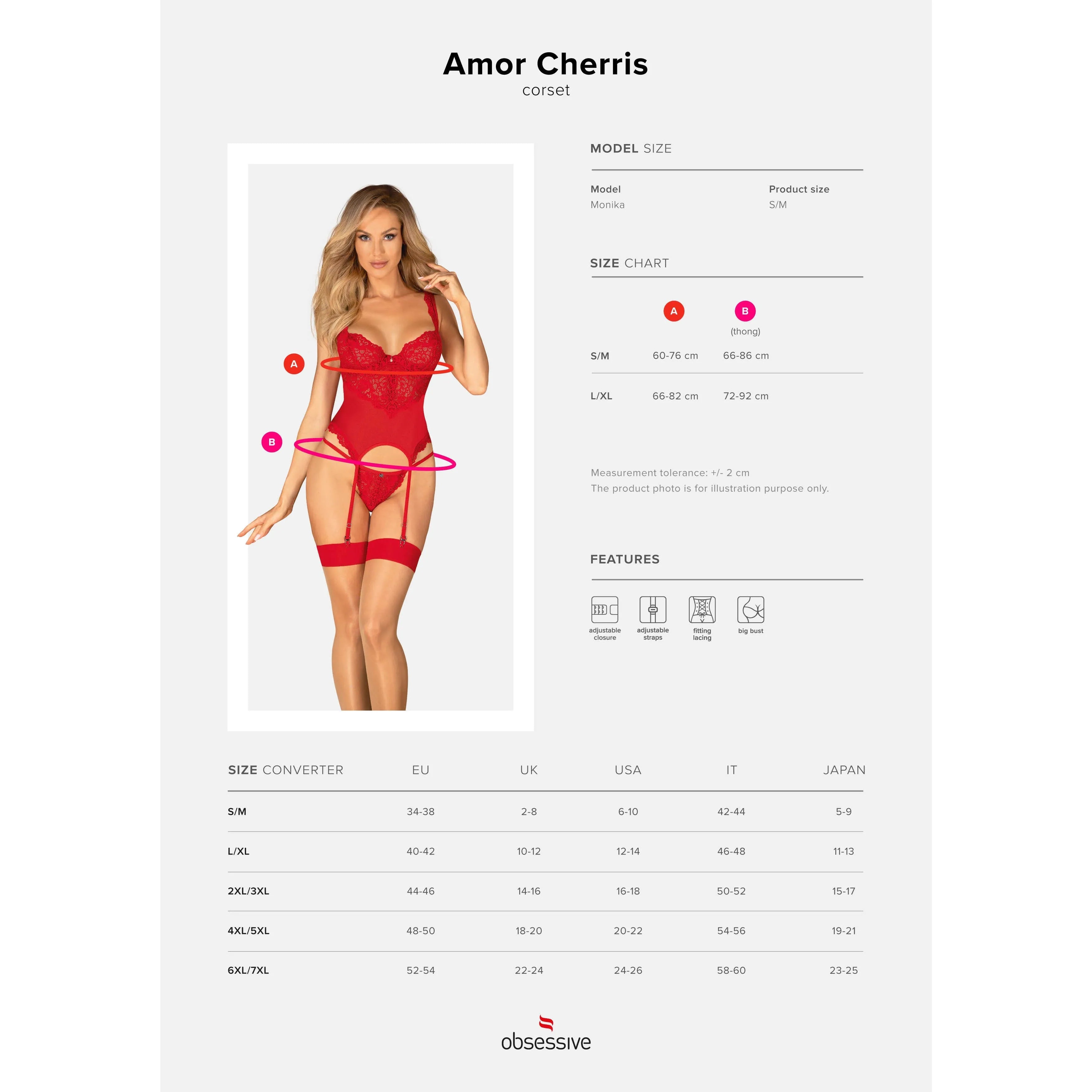 Guêpière string rouge intense en dentelle avec bretelles réglables, bonnets à armatures et laçage subtil.