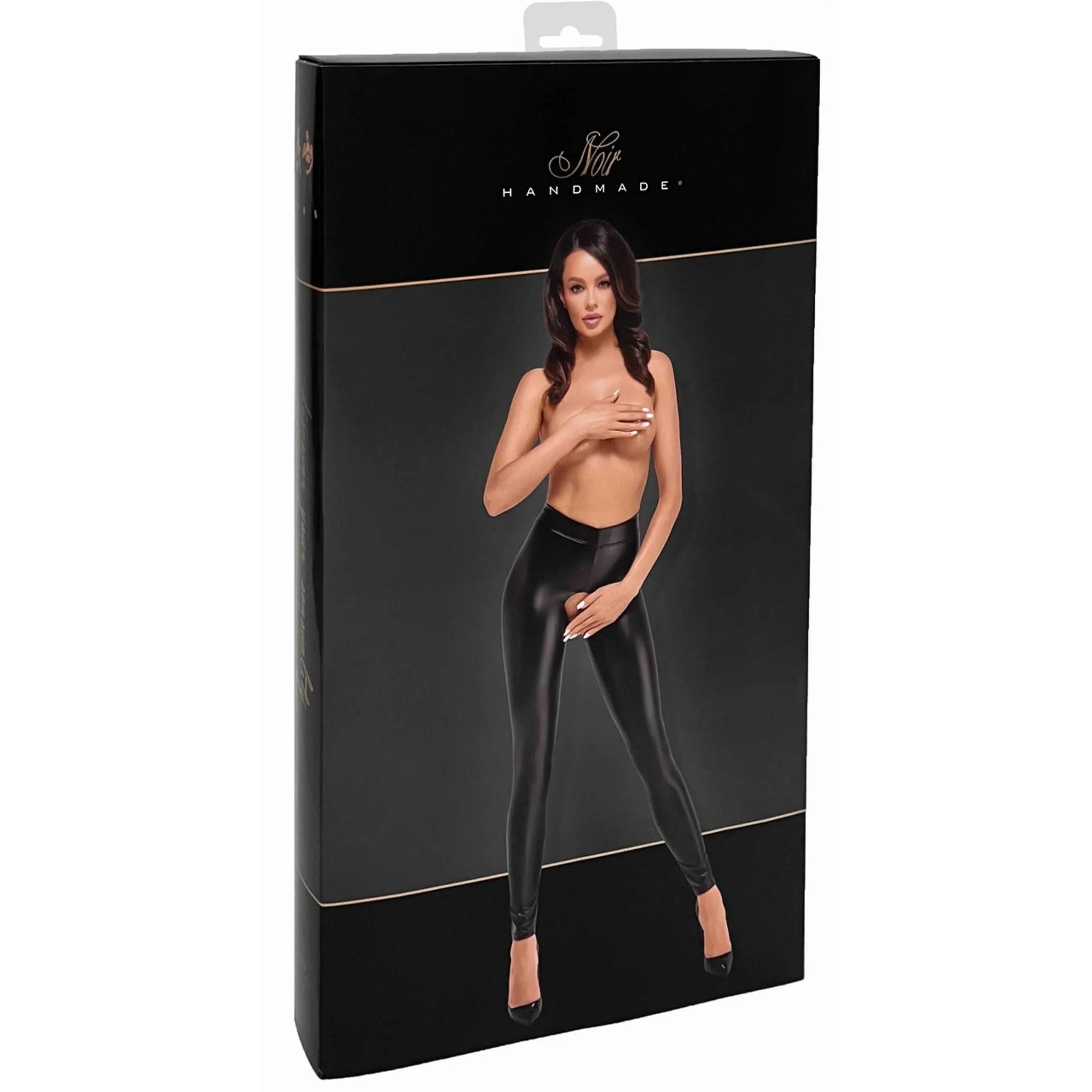legging brillant moulant sculptant effet vinyle extensible confortable audacieux provocant entrejambe ouvert dos découvert tailles multiples noir durable