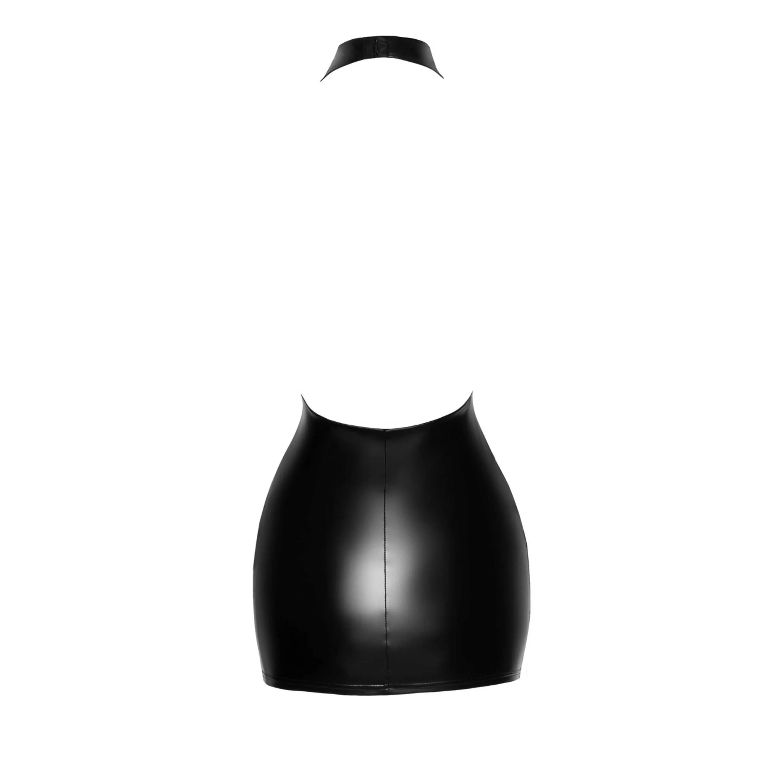 mini robe dos nu encolure enveloppante effet seconde peau élastique moulante brillante confortable sexy chic glamour