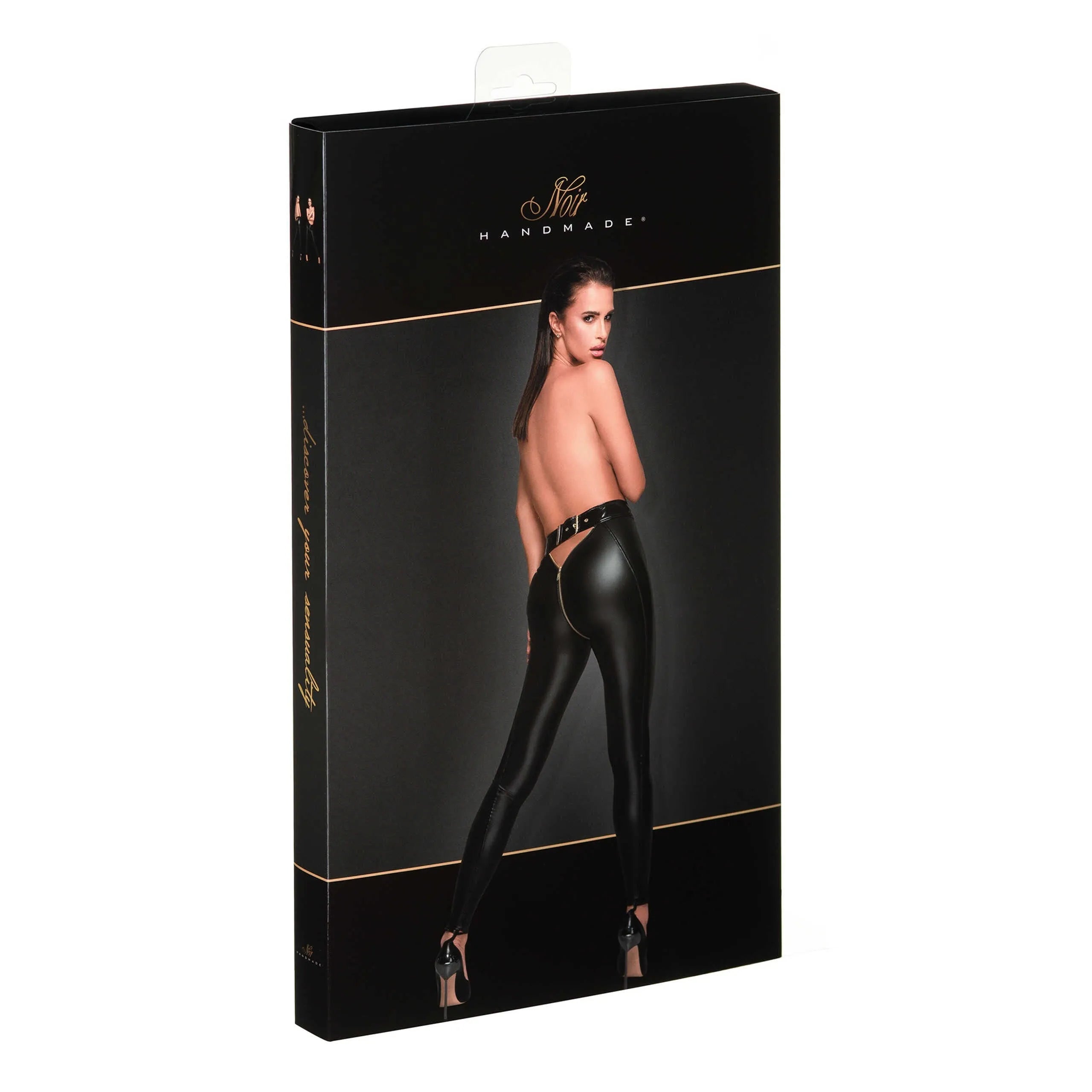 Legging effet mouillé PVC élastique brillant moulant fermeture éclair intégrale dorée ceinture réglable sensuelle extensible sculptant silhouette soirée club