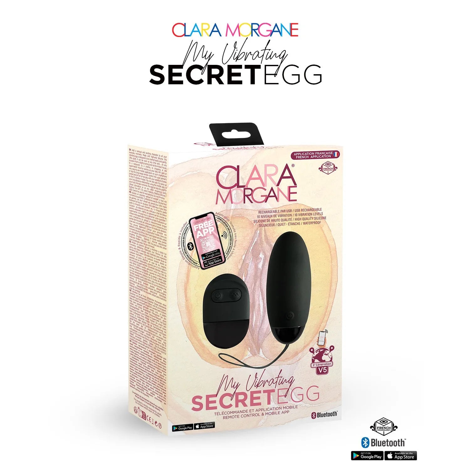 Oeuf vibrant secret noir sextoy silicone rechargeable stimulation intime discrétion femme couple sextoy élégant Bluetooth télécommande