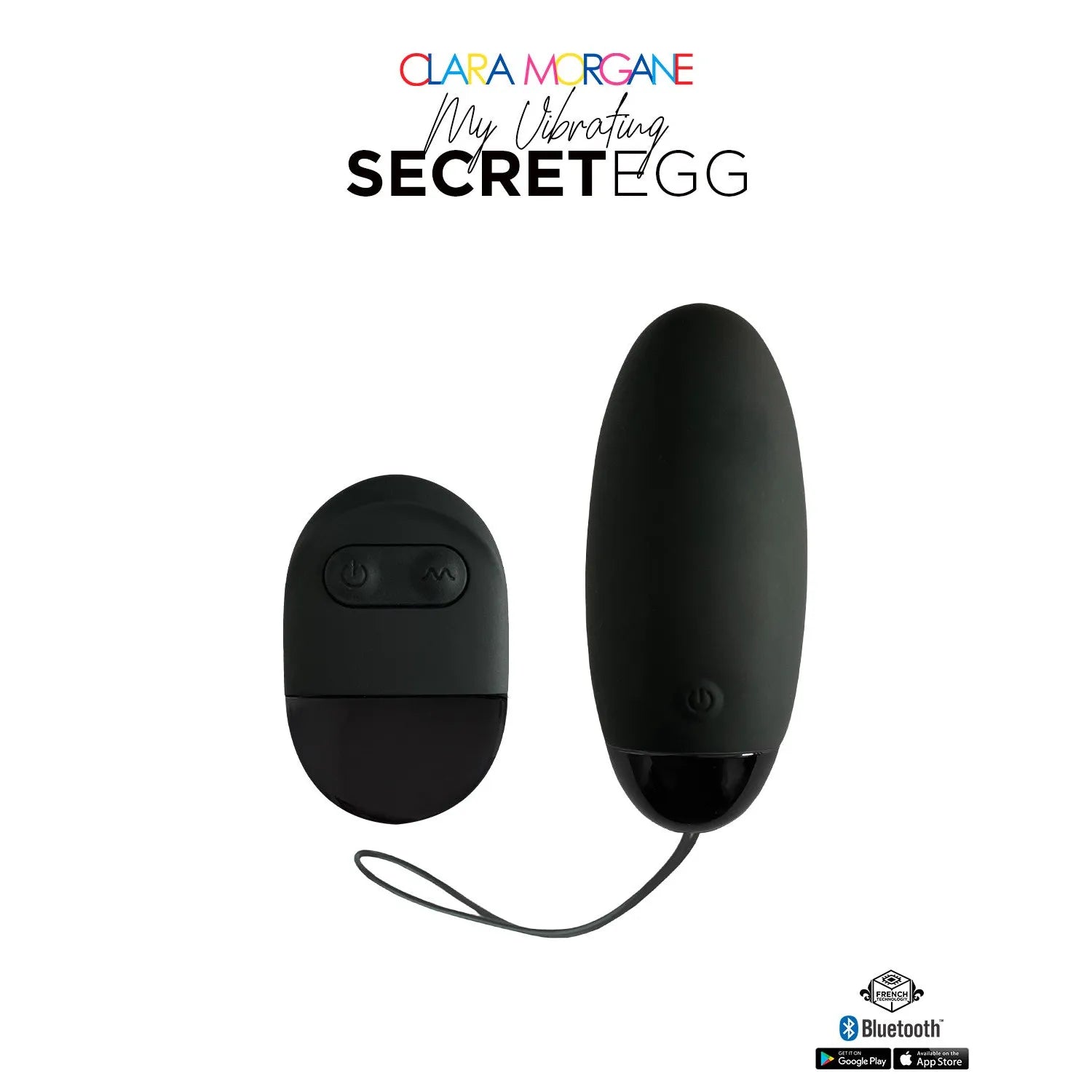 Oeuf vibrant secret noir sextoy silicone rechargeable stimulation intime discrétion femme couple sextoy élégant Bluetooth télécommande