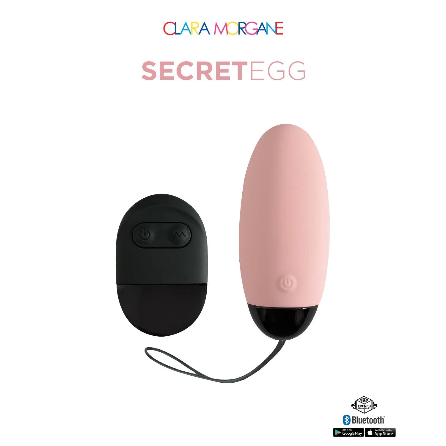 Oeuf vibrant rose à distance contrôle Bluetooth discret sextoy silicone ABS