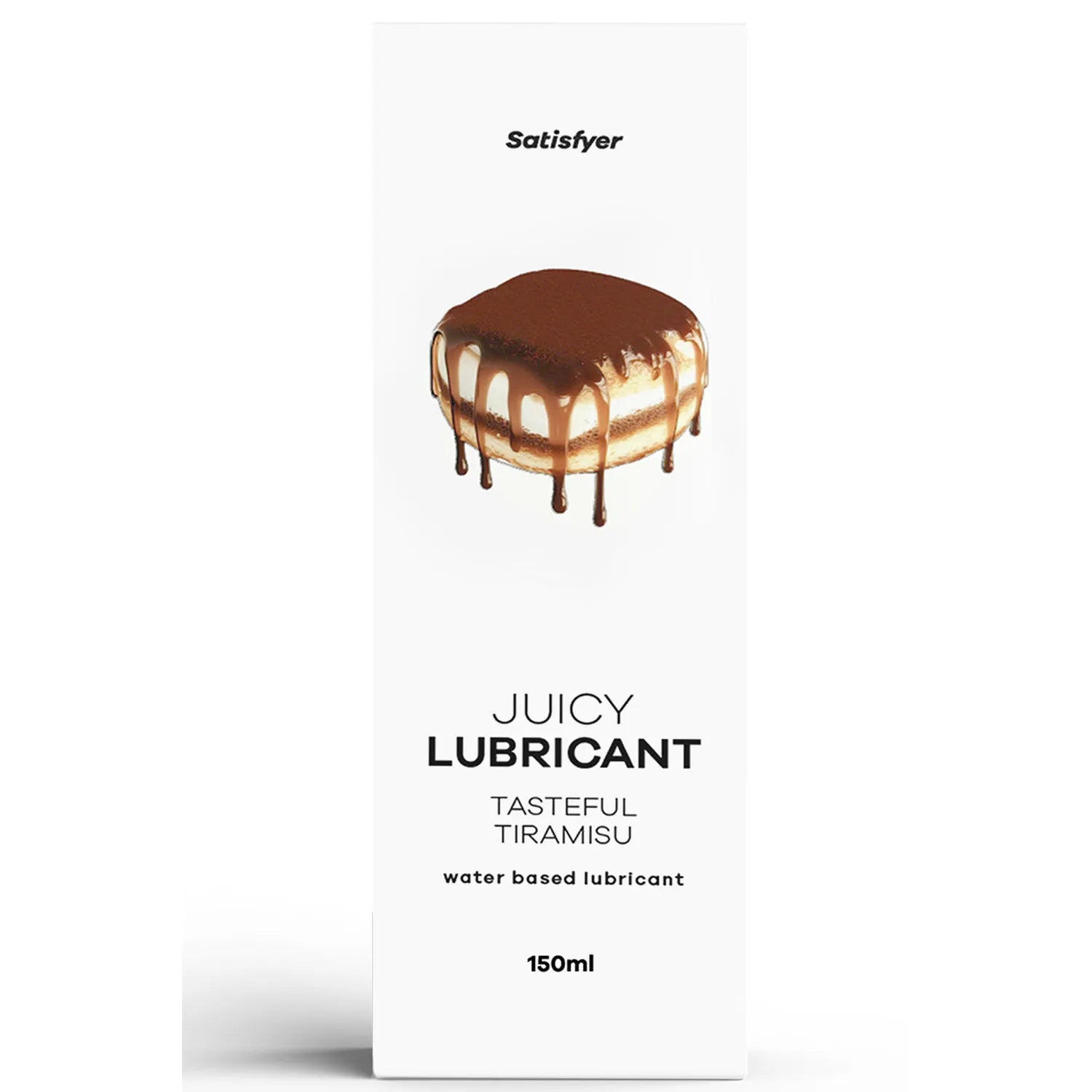 lubrifiant base eau saveur tiramisu 150ml Satisfyer gourmand sensoriel glisse douce noncollante compatible sextoys préservatifs hygiénique discret élégant