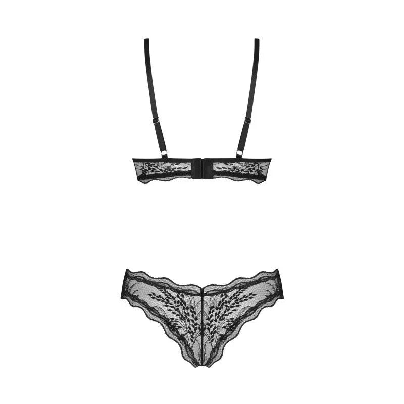 Soutien-gorge dentelle transparent noir ajustable couture européenne qualité supérieure