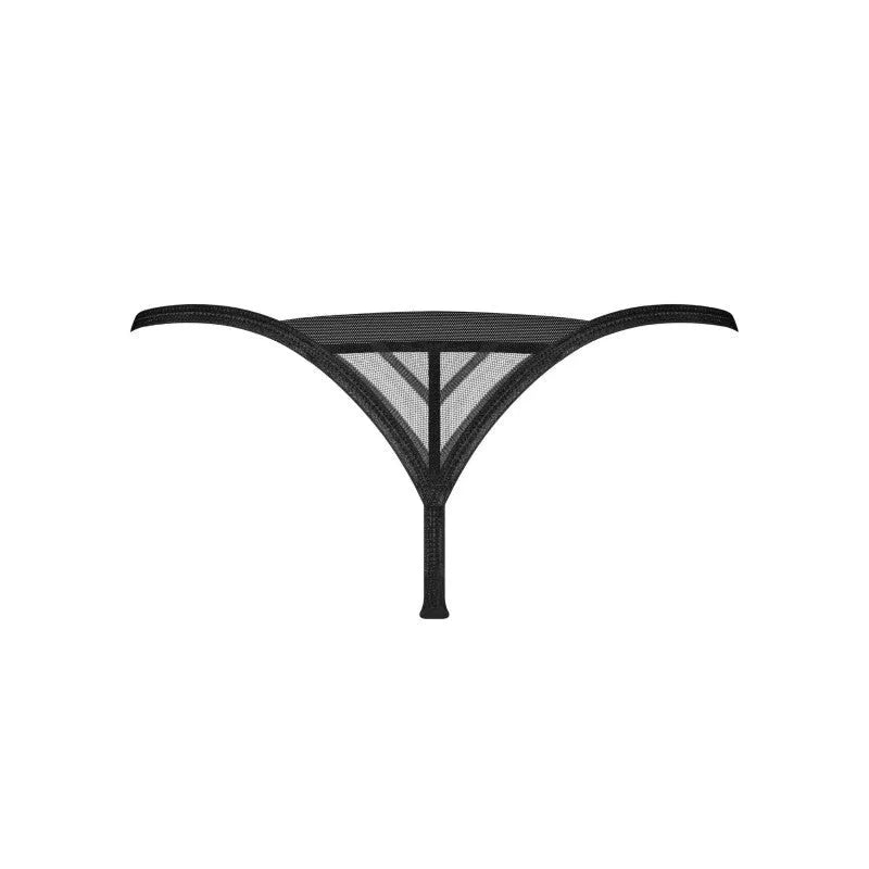 String noir design contemporain V rayures minimalistes hypoallergénique Lune Bellis