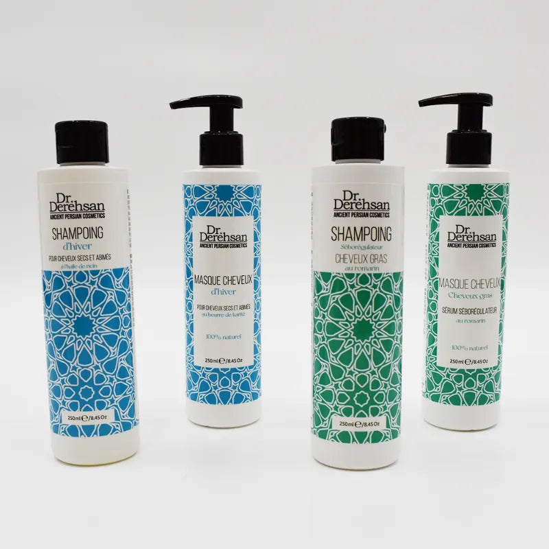 Shampoing soin hiver huiles jojoba ricin avocat cheveux secs abîmés