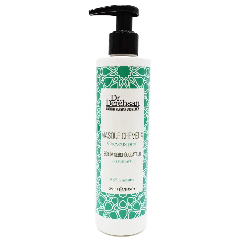 Masque cheveux gras naturel romarin régulateur sébum purifiant cuir chevelu