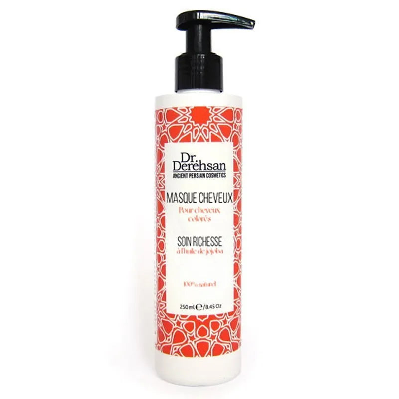 Masque capillaire naturel huile jojoba cheveux colorés protection éclat réparation 250ml