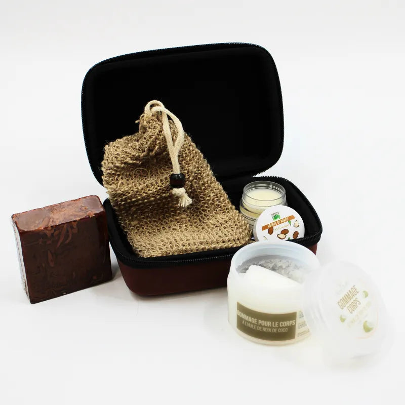 Coffret Gommage Corps Naturel Exfoliant Nourrissant Routine Cocooning Petit Prix