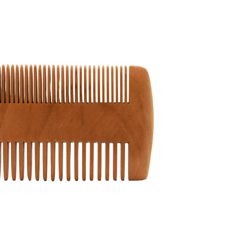 kit brosse peigne bois synthétique barbe moustache voyage rasage homme