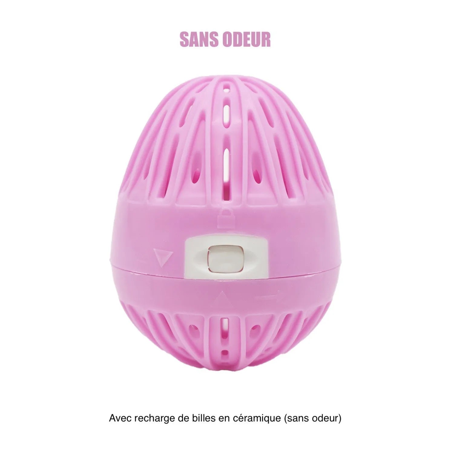 Boule de lavage machine linge rose hypoallergénique sans lessive peaux sensibles