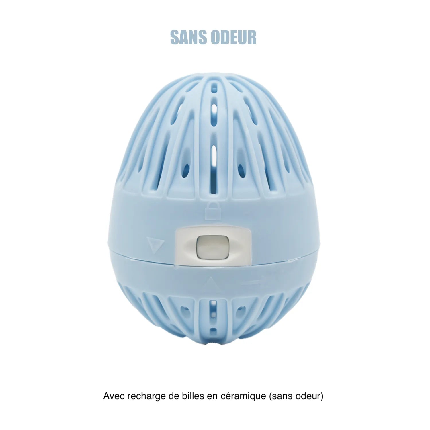 Boule lavage écologique hypoallergénique bleu sans lessive peaux sensibles machine